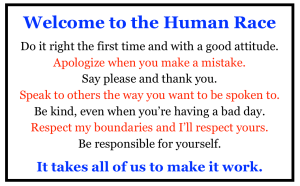 HumanRace rules